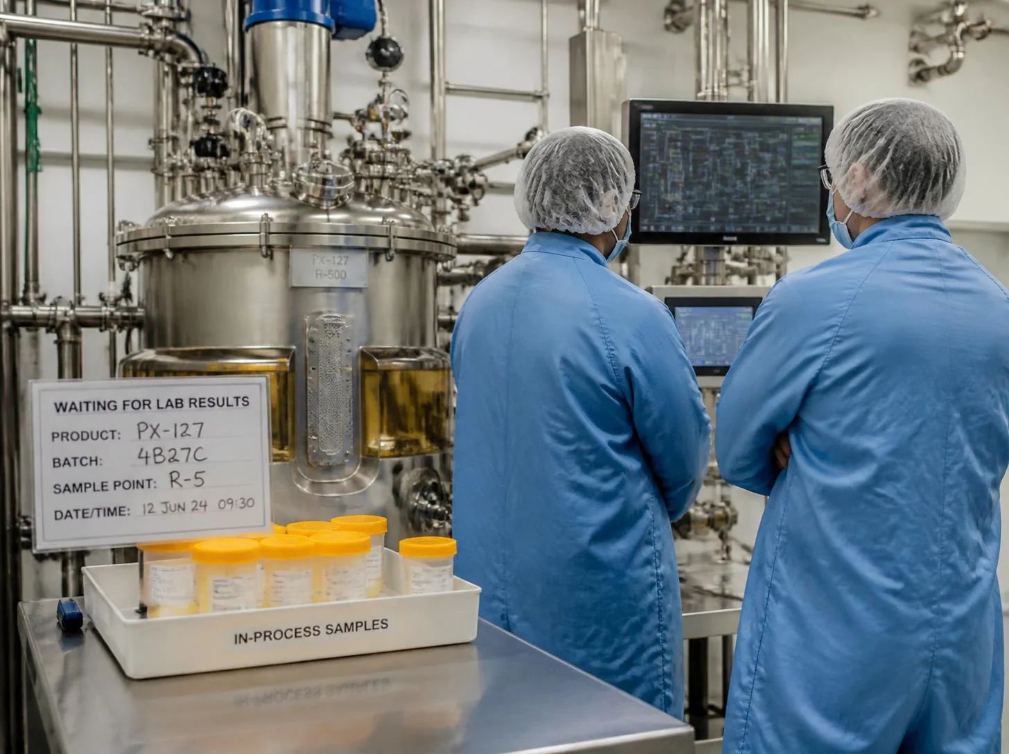 Pharmaceutical manufacturing process and batch production operations