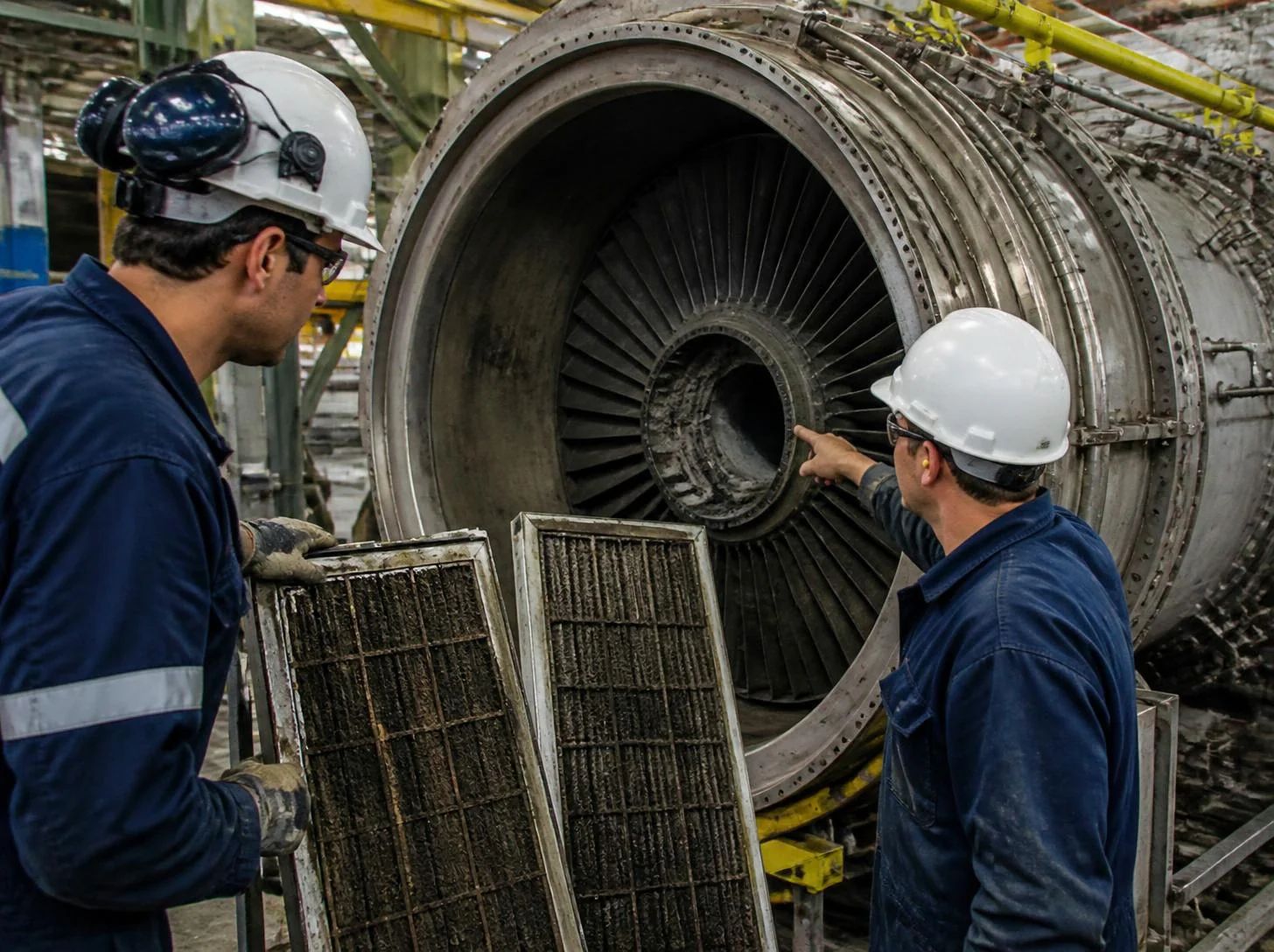 Raw and ambient-corrected turbine output over the same period