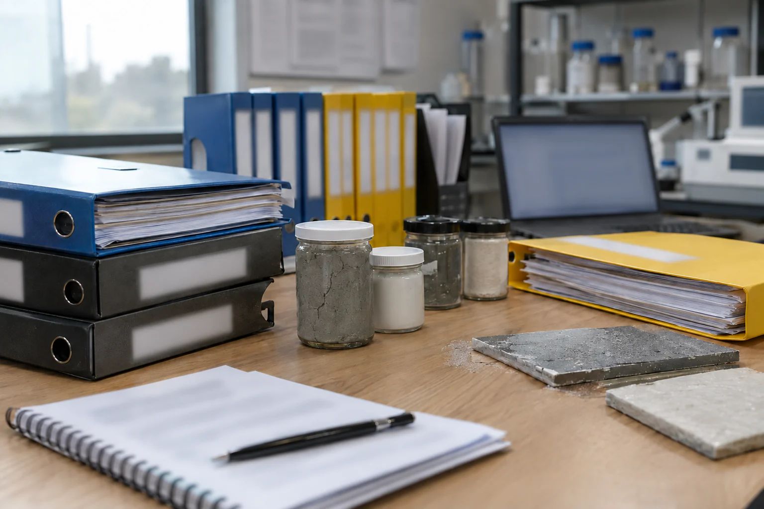 Formulation records cross-referenced against REACH requirements across separate systems