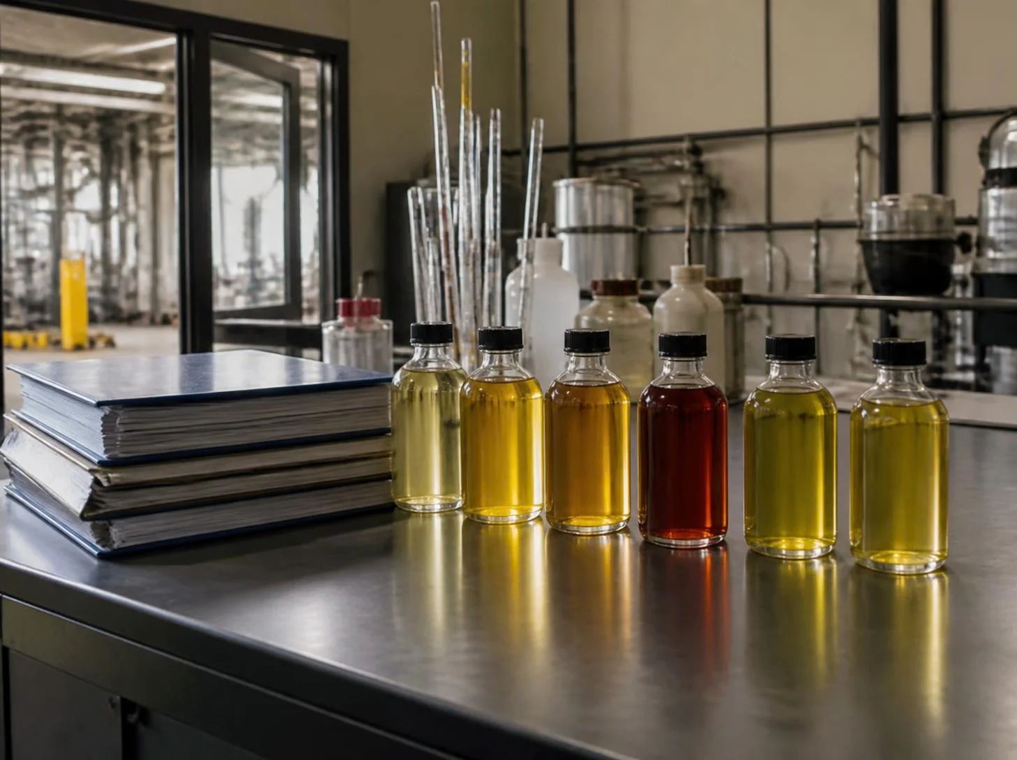 Blend property trajectory during a gasoline blend with laboratory confirmation arriving after recipe decisions