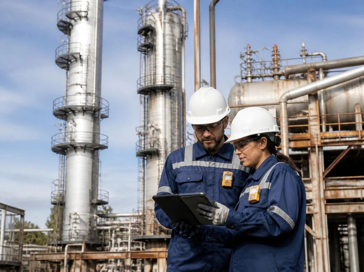 OptiStudio advisory layer connected to an existing amine gas treating unit