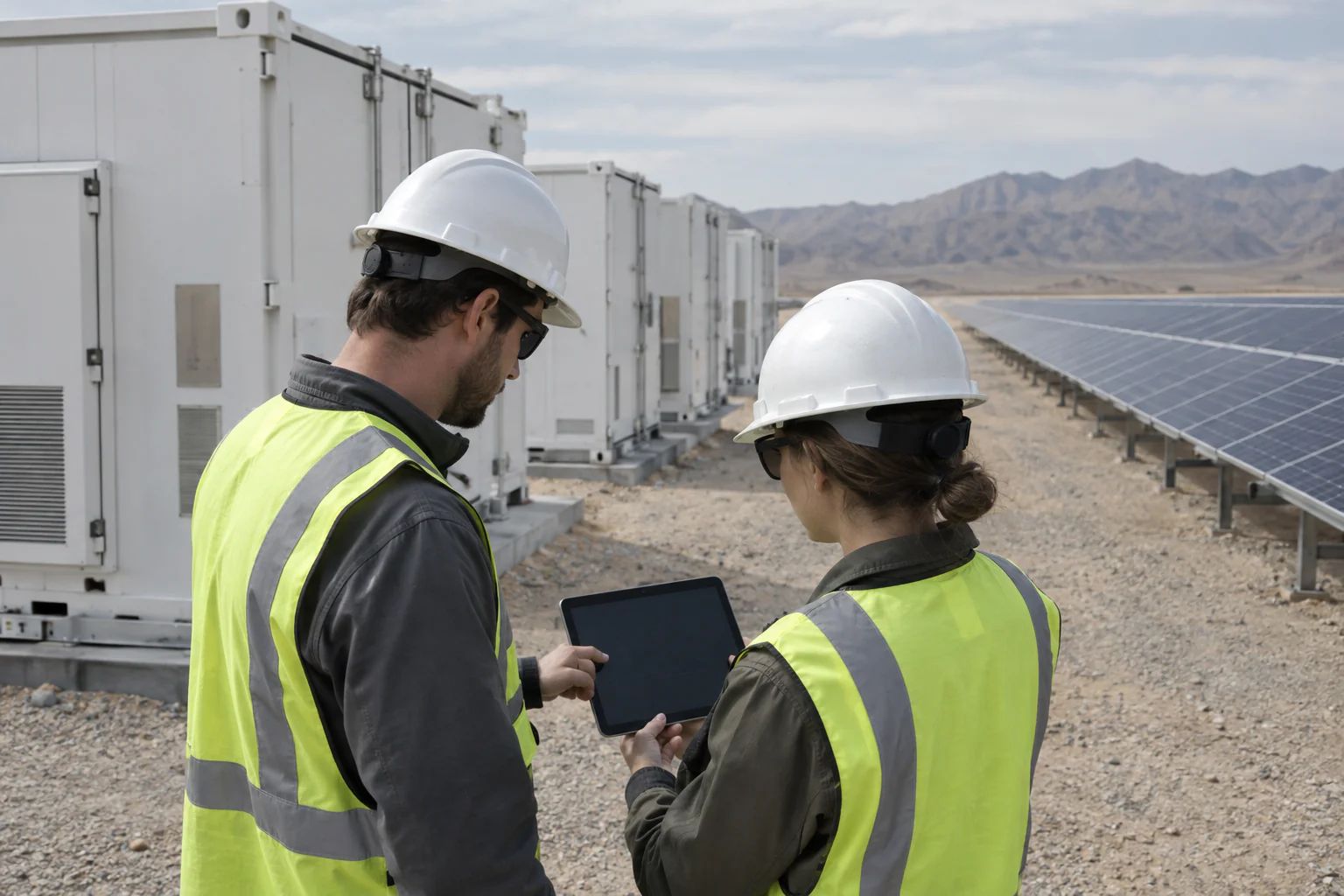 Hybrid plant records prepared for a curtailment and battery-throughput review