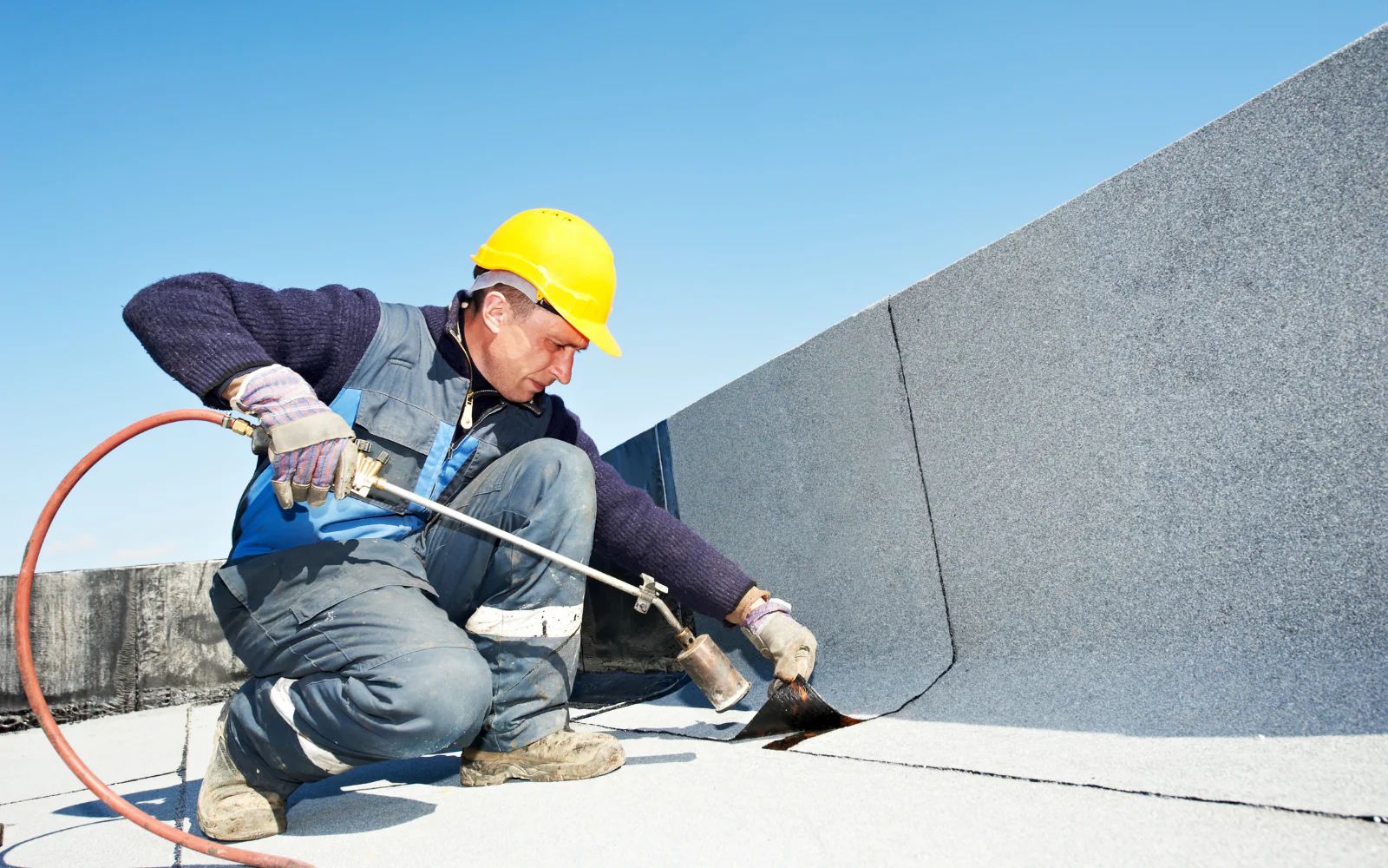Roofing asset being reviewed from inspection and maintenance records