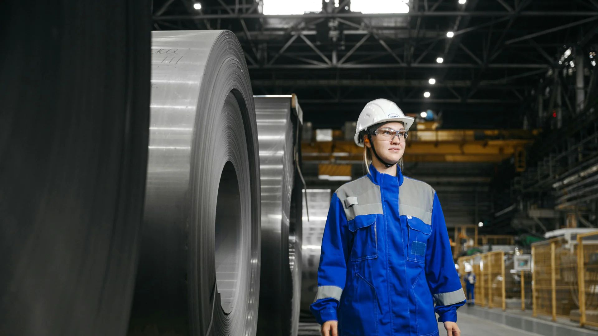 Steel production line from melting and casting through rolling