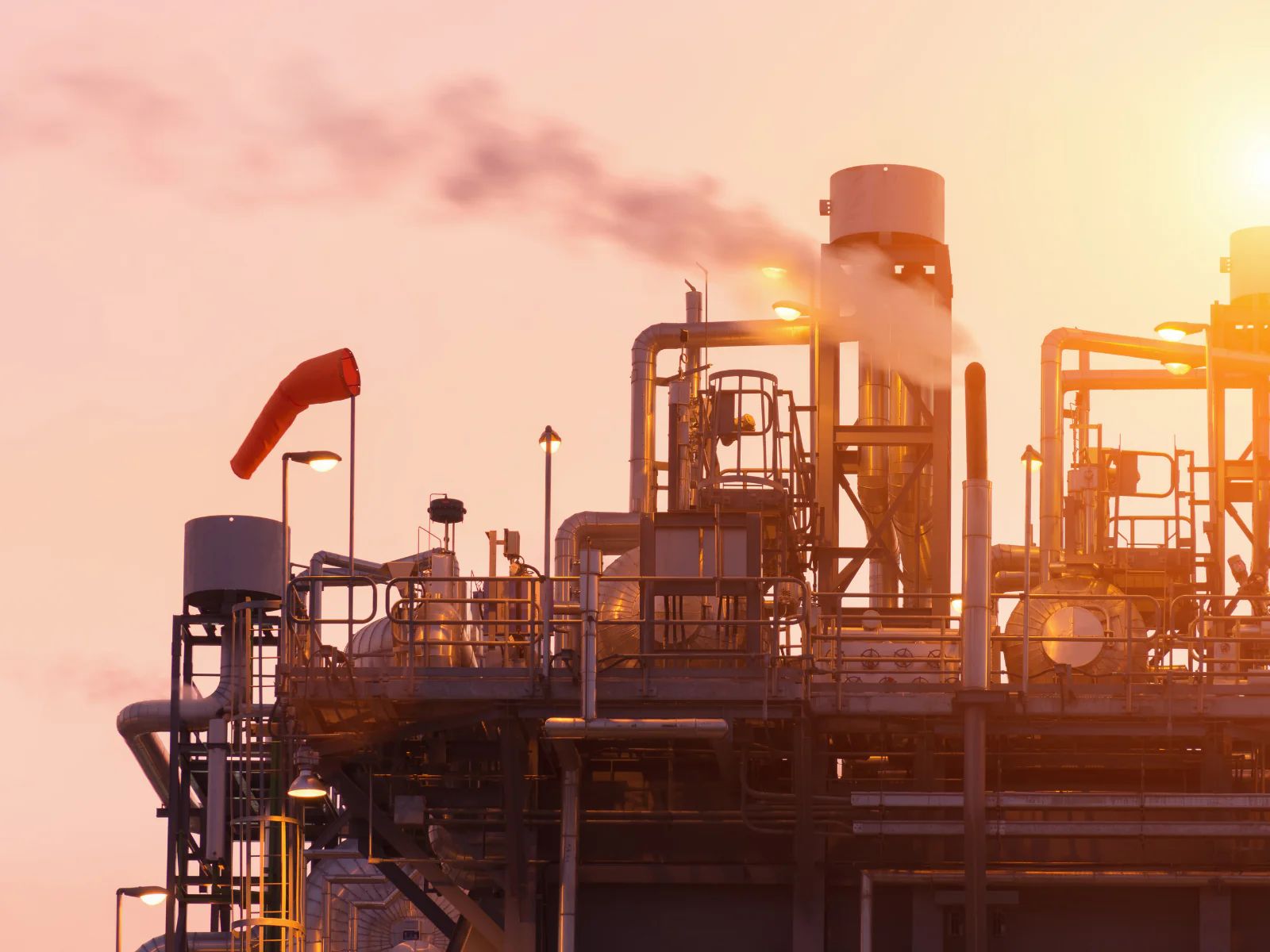 Steel production processes contributing to monitored and fugitive emissions