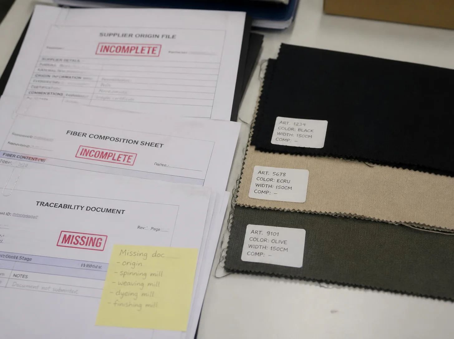 Textile product data and Digital Product Passport readiness analysis