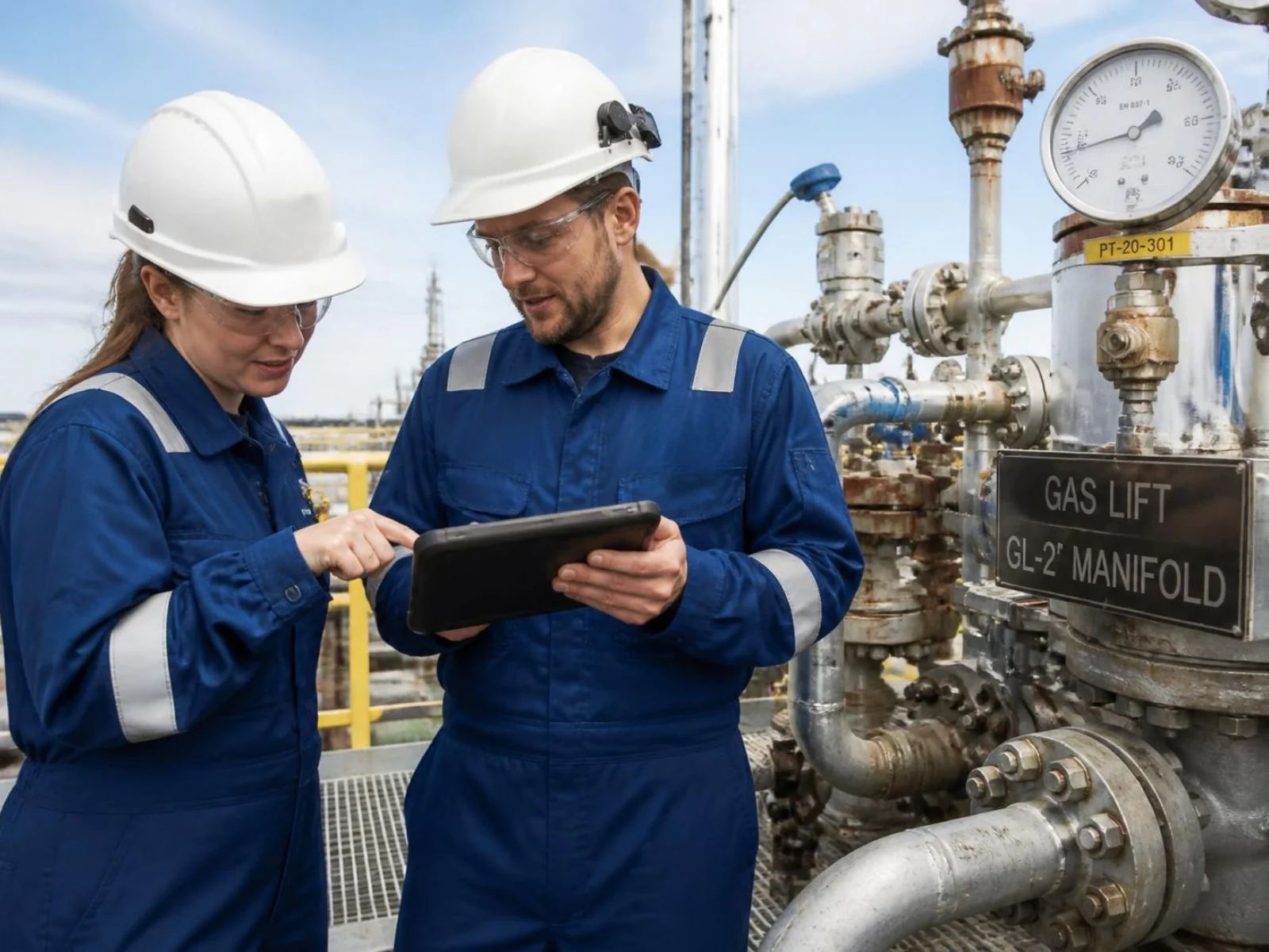 Existing upstream production and gas lift data feeding an allocation optimisation model