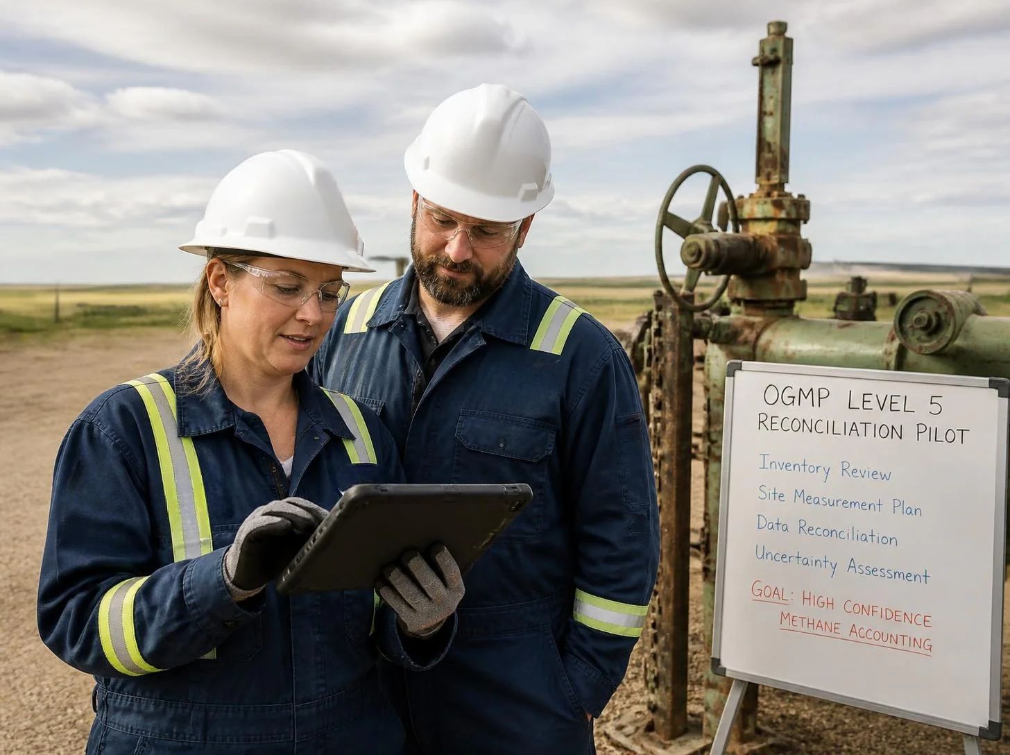 Upstream methane inventory, measurement and regulatory evidence connected in a document workflow