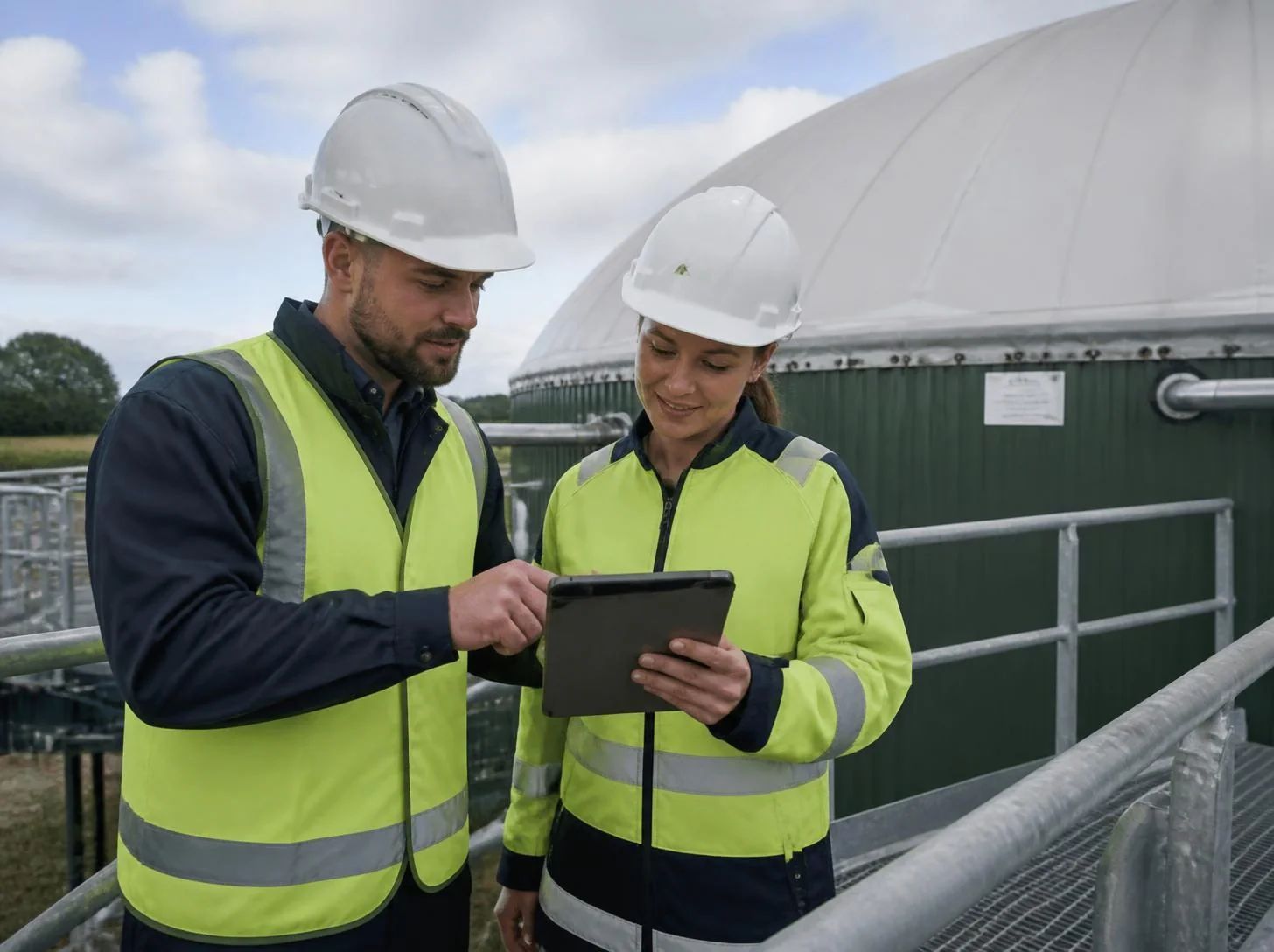 Digester-state soft sensor reading SCADA and LIMS ahead of operator approval