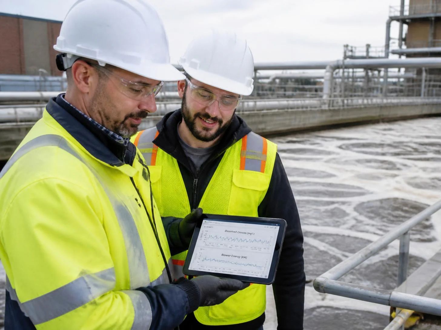 DO setpoint model reading aeration SCADA and LIMS data ahead of operator review