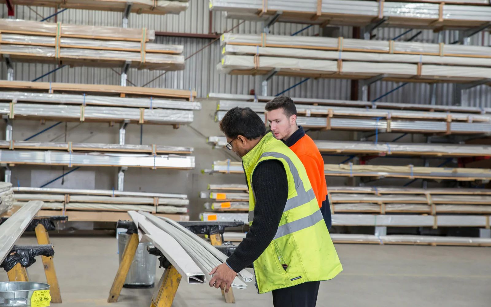 Industrial materials handling for film, carton and packaging supplies