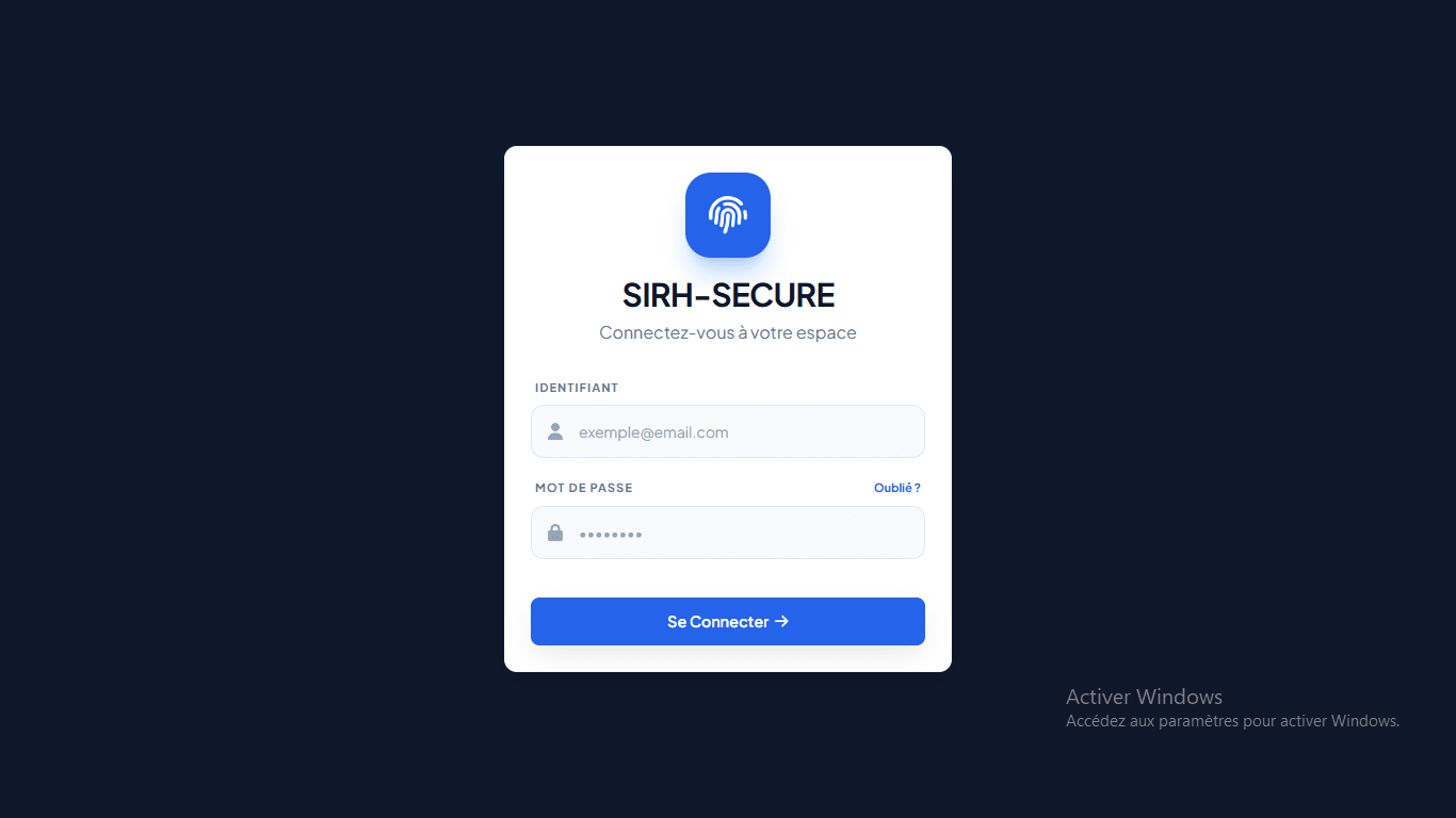 SIRH Dashboard
