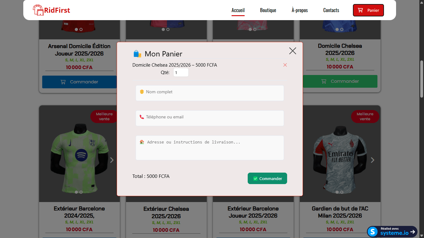Ridfirst Checkout