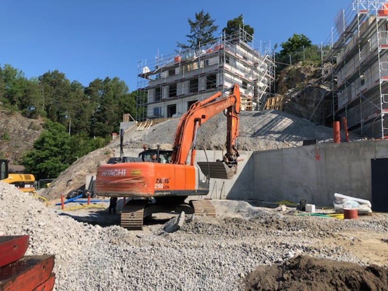 Flerbostadshus under uppförande i Botkyrka
