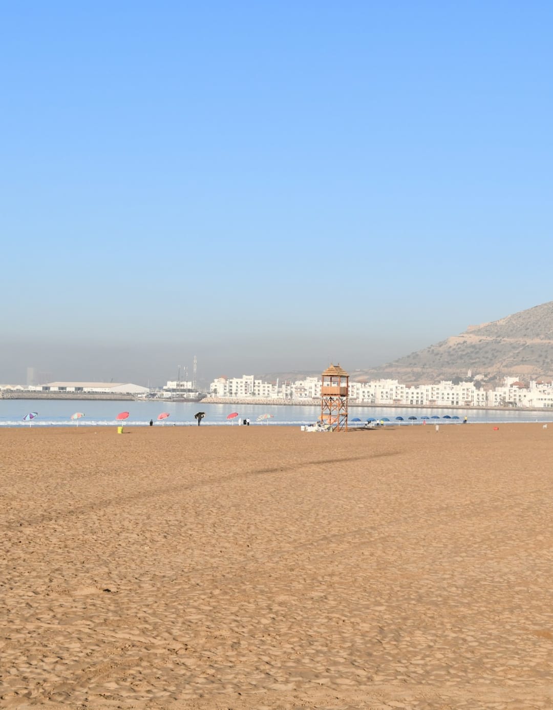 Agadir beach and Oufella hill