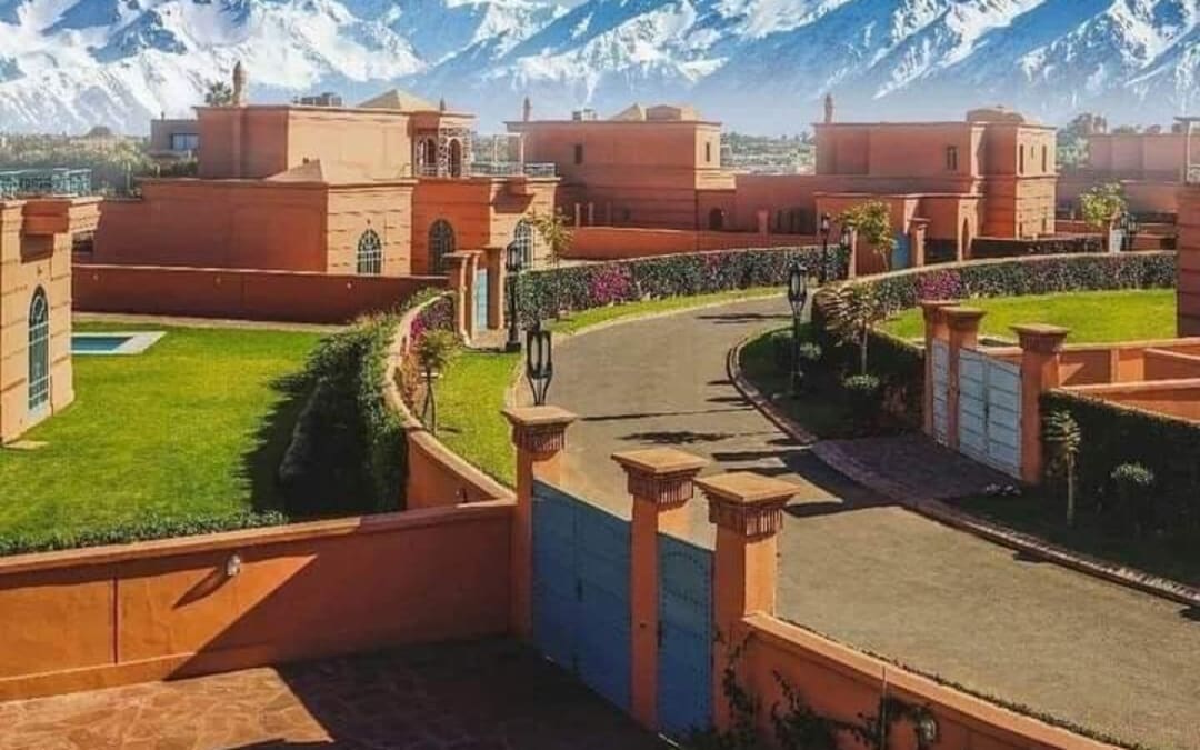 Marrakech with a view of the Atlas mountains