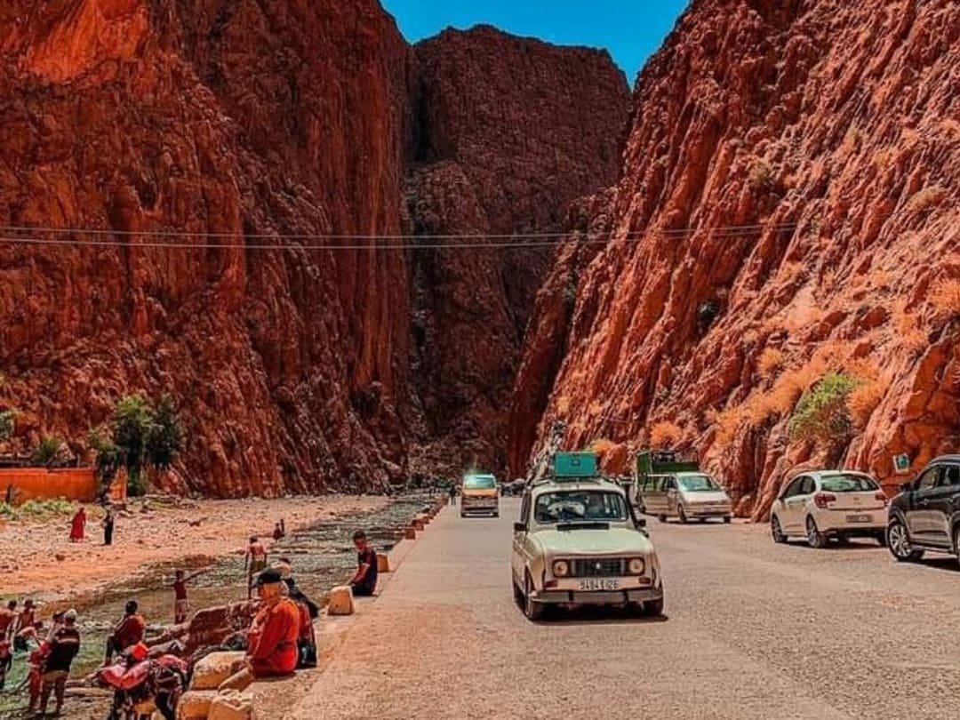 Todra Gorges and red cliffs