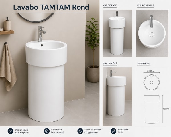 Lavabo TAMTAM Rond