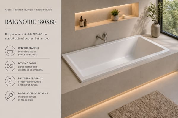 Baignoire 180x80