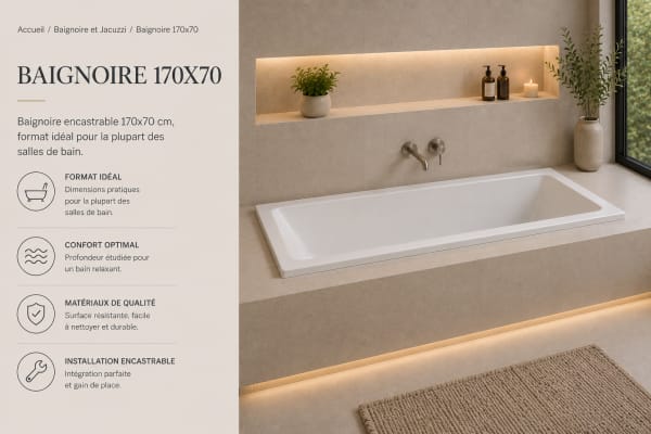 Baignoire 170x70