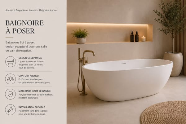 Baignoire à poser