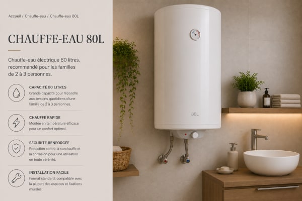 Chauffe-eau 80L