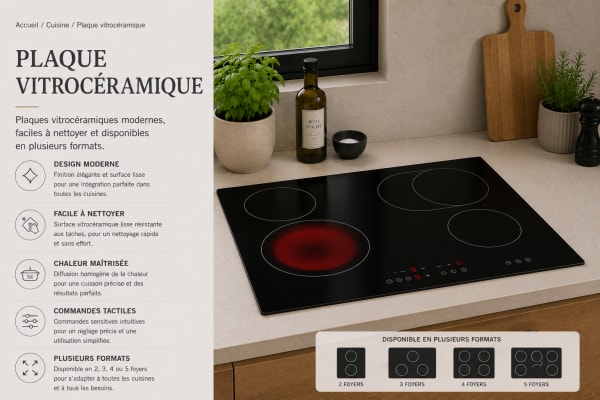Plaque vitrocéramique