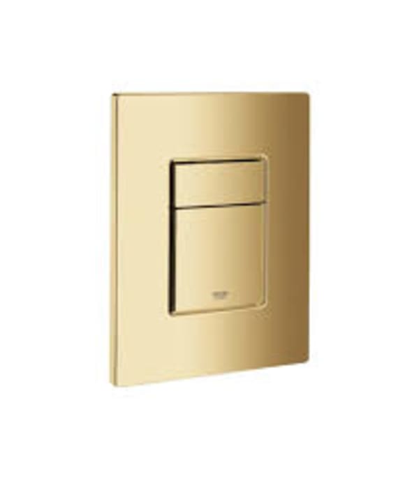 Plaque de commande doré Grohe