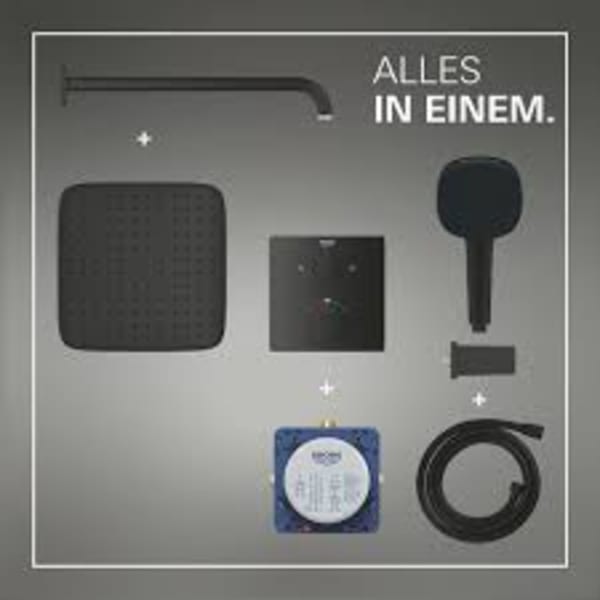 Système de douche noir Grohe