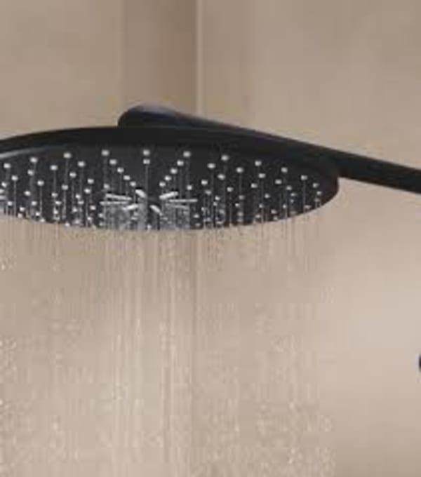 Douche de tête ronde 25 cm noire Grohe