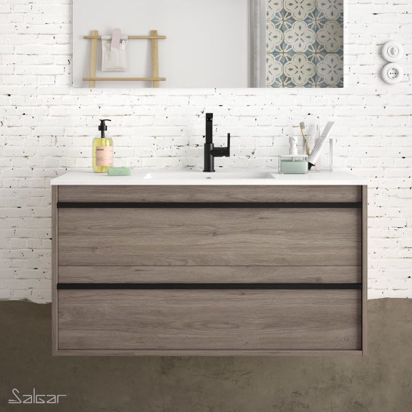 Meuble SDB Atilla 100 cm chêne