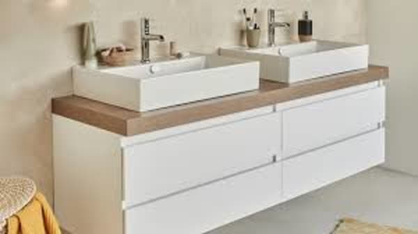 Meuble SDB 120 cm blanc Jacob Delafon