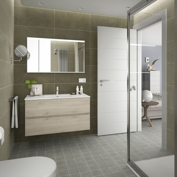 Meuble SDB Fusion 100 cm naturel