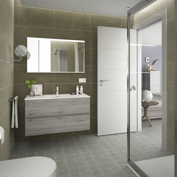 Meuble SDB Fusion 100 cm pin bahia