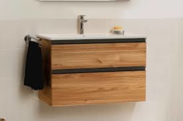 Meuble SDB The Gap 80 cm chêne Roca