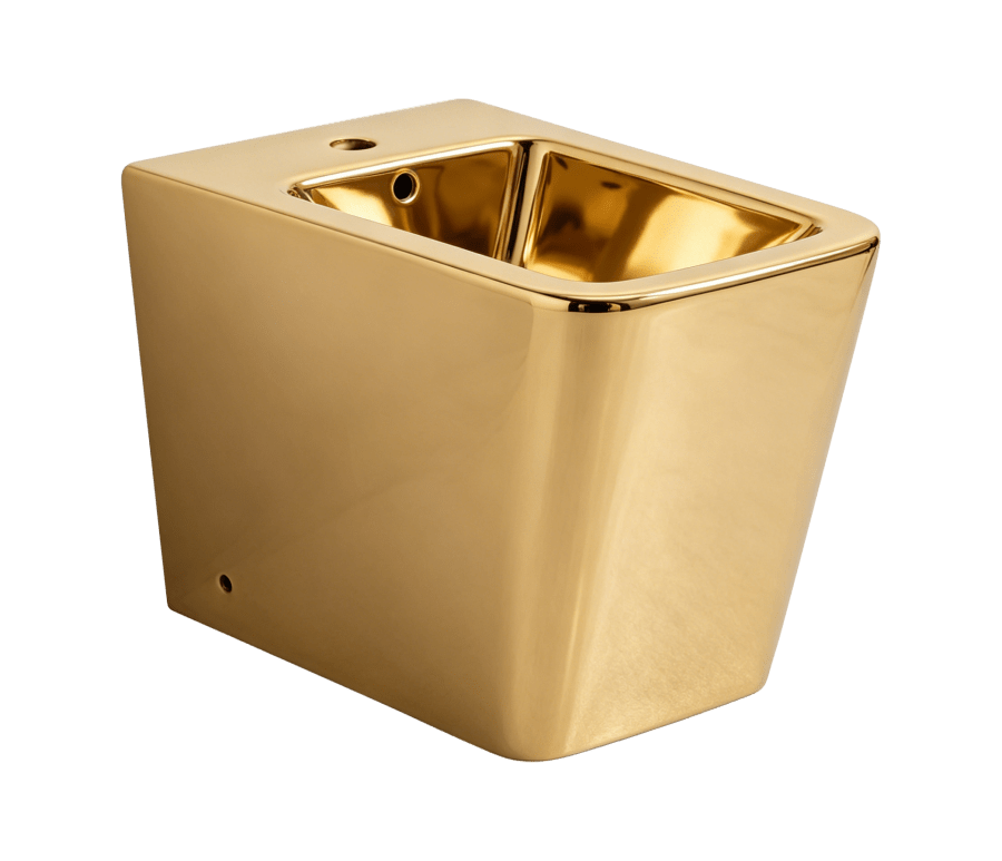 Bidet au Sol NOVA Carré Electroplating Gold
