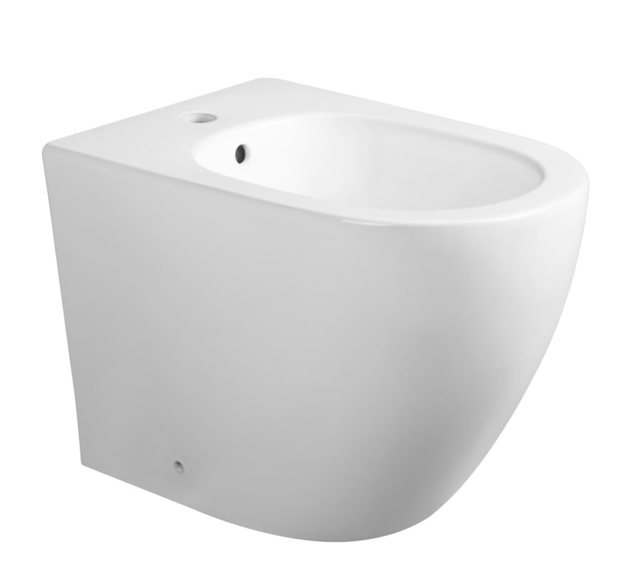 Bidet au Sol Rond Blanc