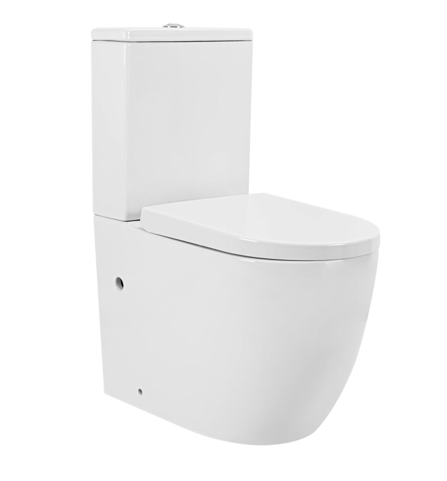 WC à poser compact blanc moderne