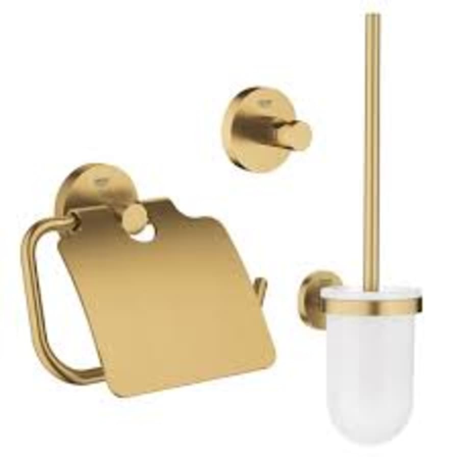 Pack accessoires salle de bain doré Grohe