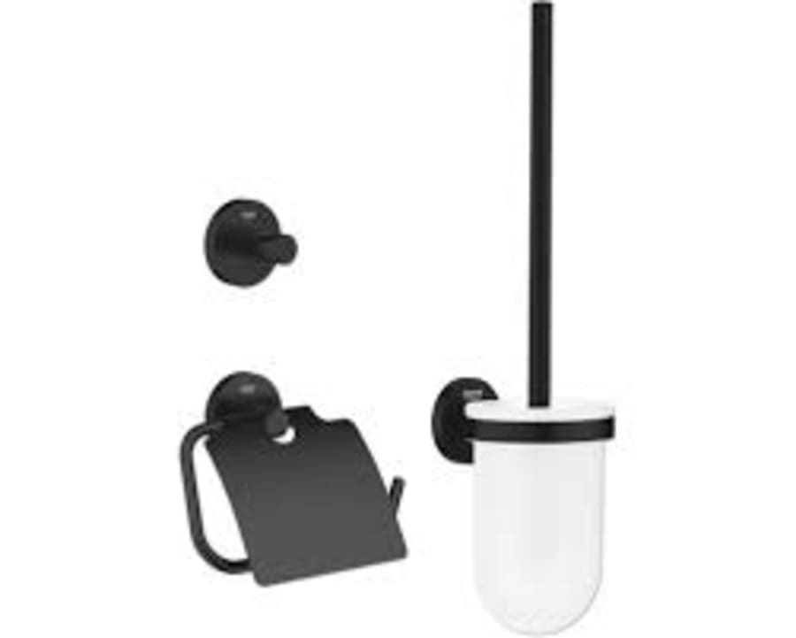 Pack accessoires salle de bain noir Grohe
