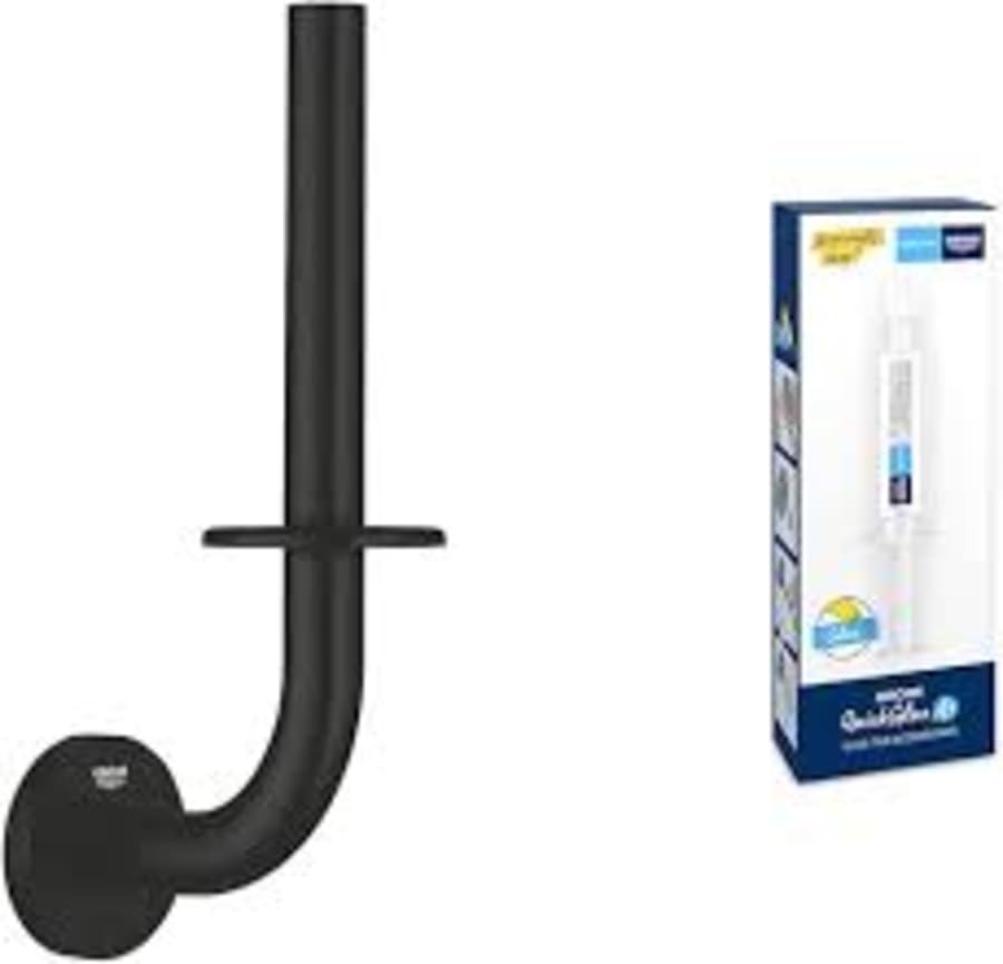 Porte-papier avec réserve noir Grohe