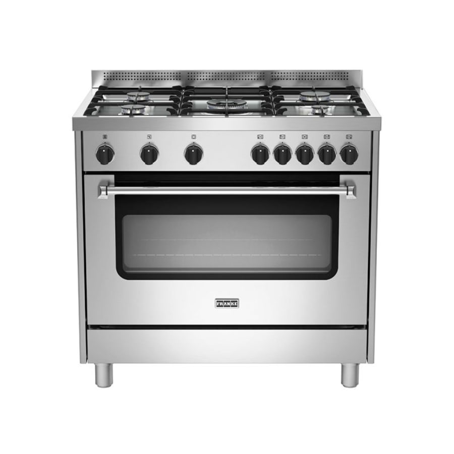 Cuisinière 5 feux inox Franke