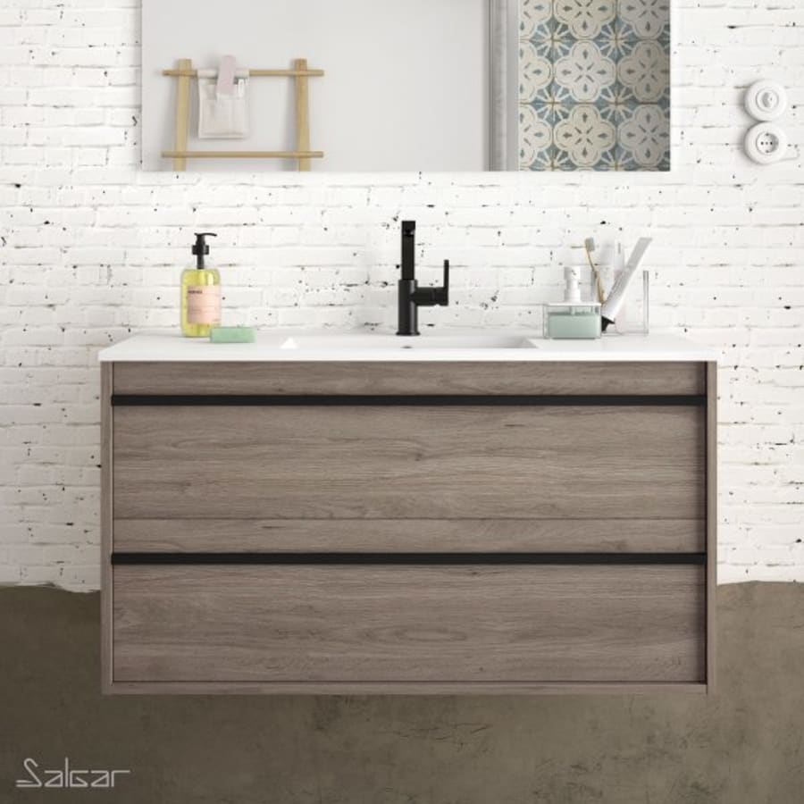 Meuble SDB Atilla 100 cm chêne