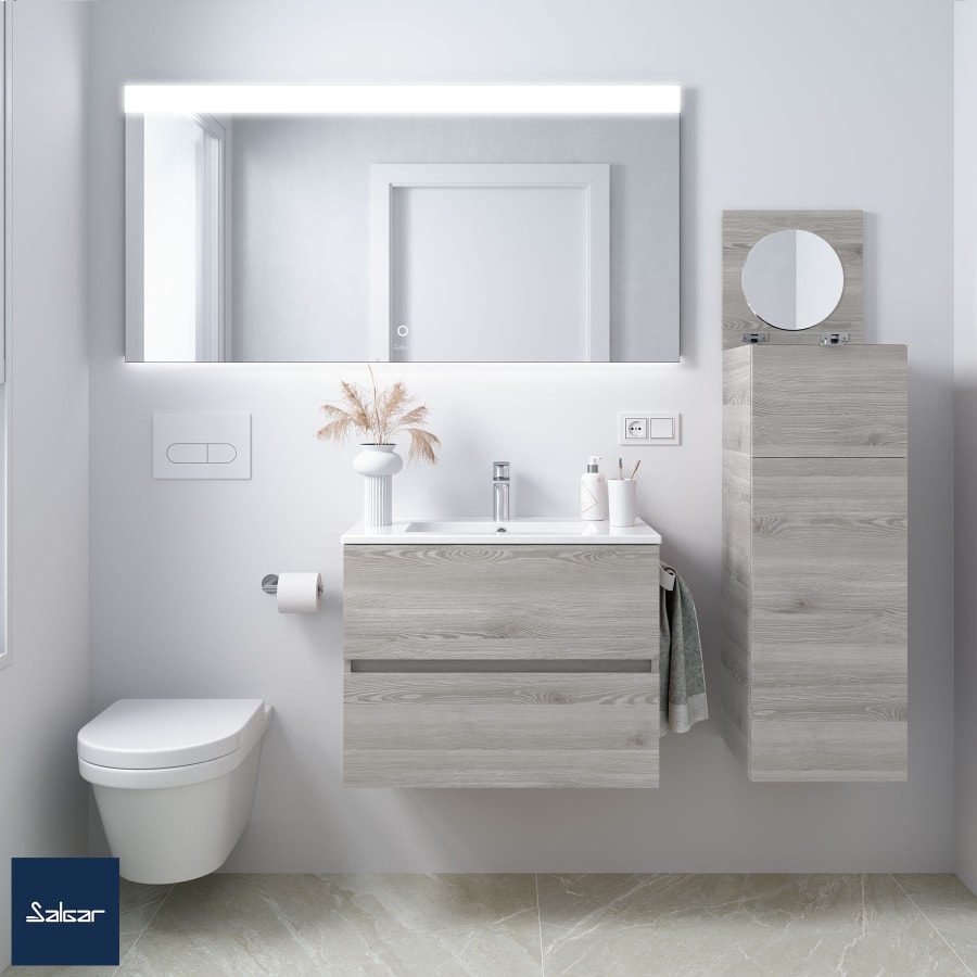 Meuble SDB Fusion 80 cm pin bahia