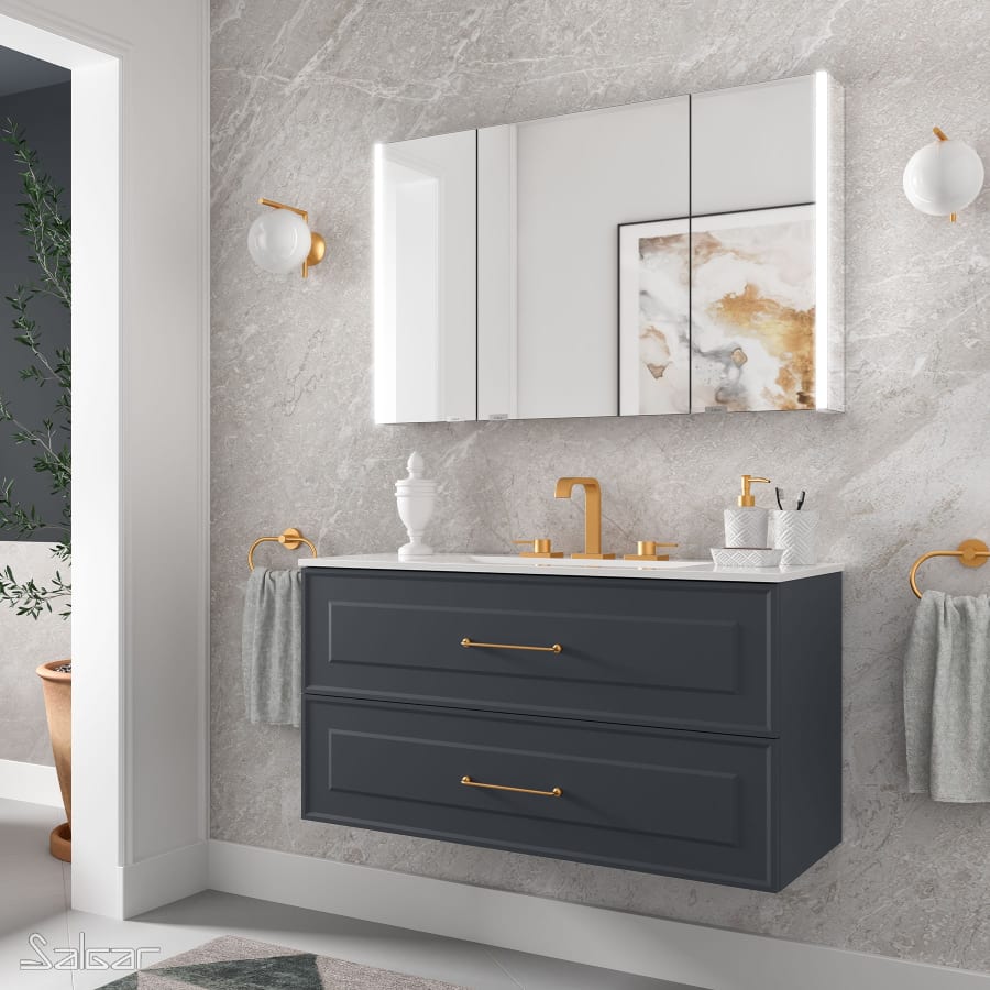 Meuble SDB Renoir 80 cm bleu nuit