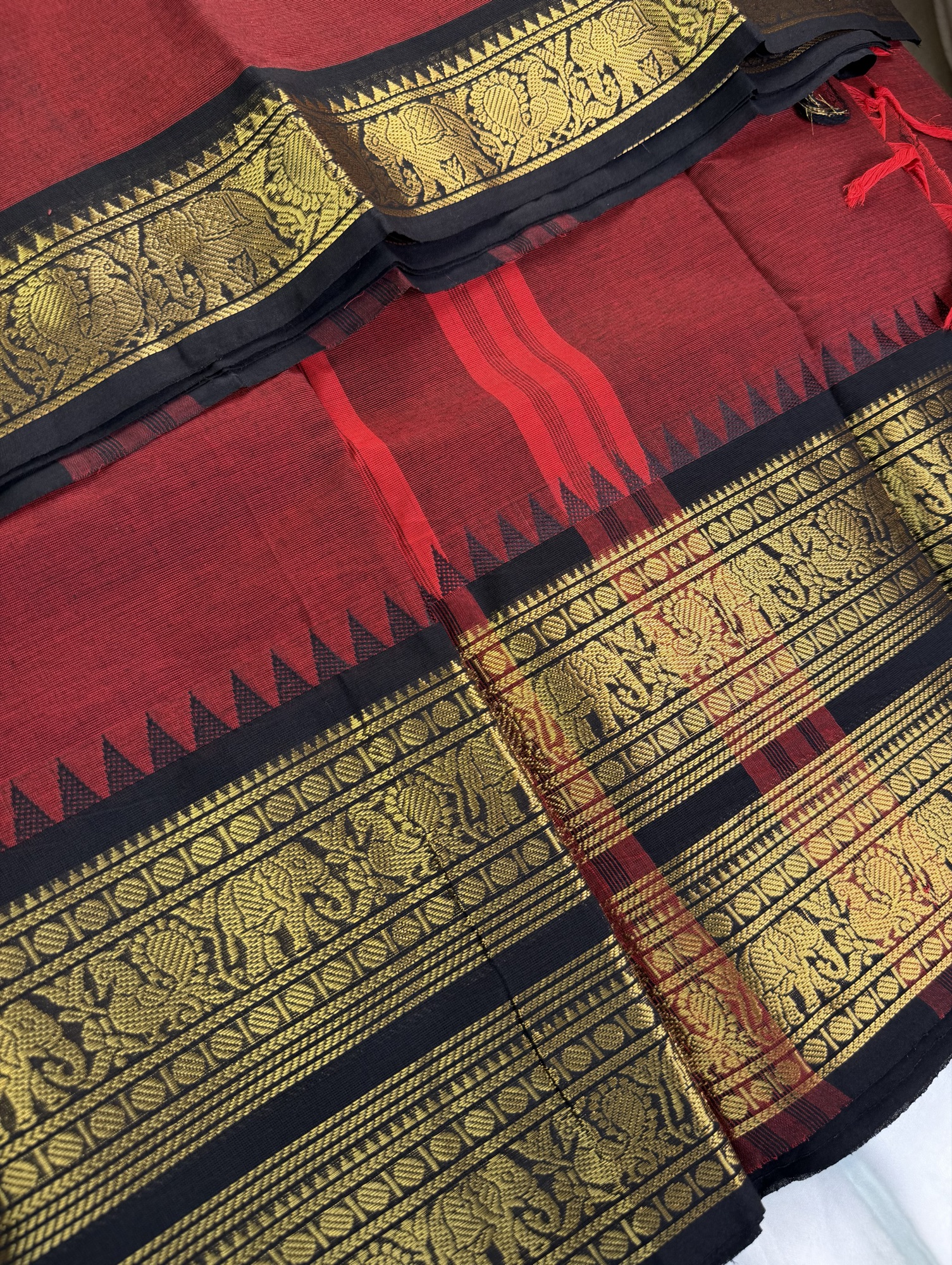 Pure Kanchi Cotton Saree - Dii010
