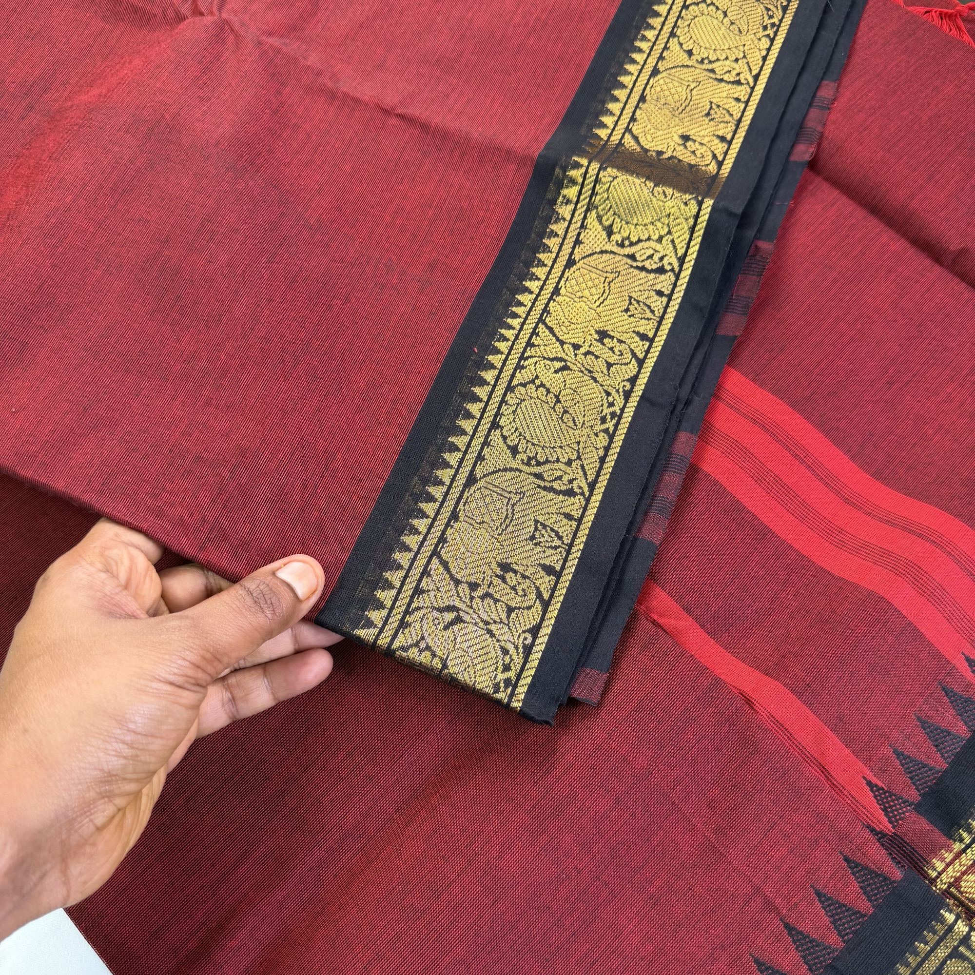 Pure Kanchi Cotton Saree - Dii010