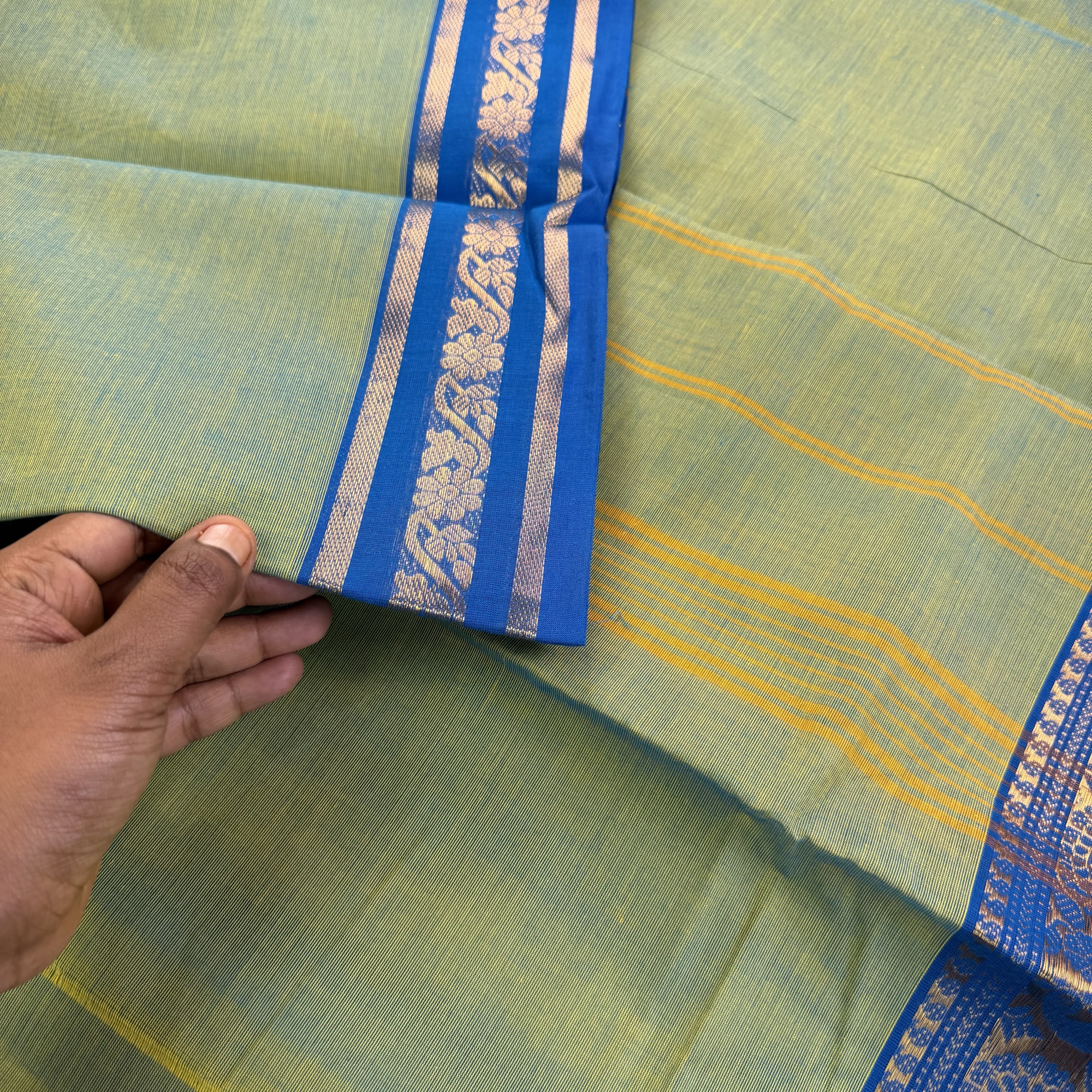 Pure Kanchi Cotton Saree - Dii009