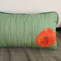 doodle-quilted pillow