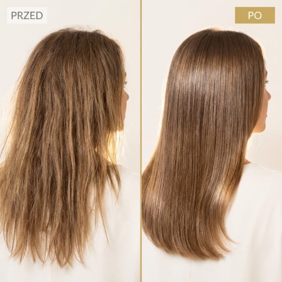 Regeneracja włosów - przed i po